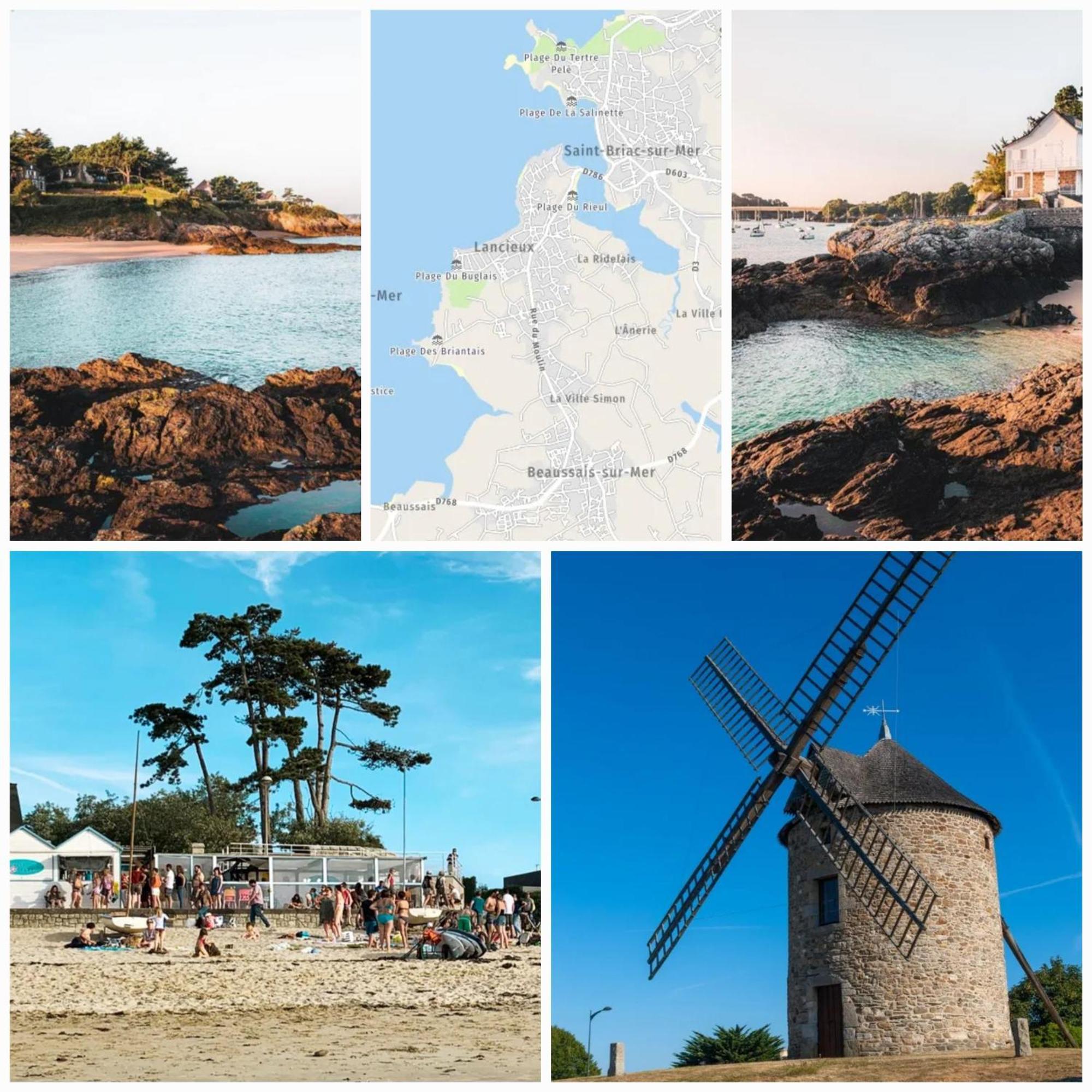 Maison familiale sur la CÔTE D’ÉMERAUDE Lancieux Exterior foto